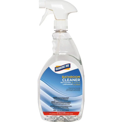 Genuine Joe Peroxide-Powered Bathroom Cleaner - Soap Scum Remover - 32 fl oz - Restroom & Toilet Cleaners