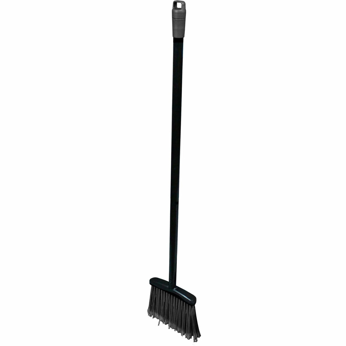 Genuine Joe Plastic Lobby Broom - 36’’ Handle Length - Blue Black - Brooms & Sweepers