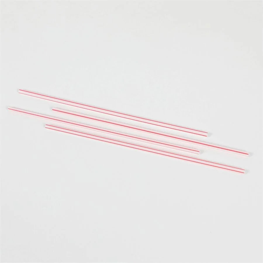 Genuine Joe Plastic Stir Stick Straws - 5.5’’ Length - White - 1000/Box - Stirrers