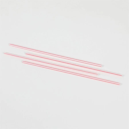 Genuine Joe Plastic Stir Stick Straws - 5.5’’ Length - White - 1000/Box - Stirrers