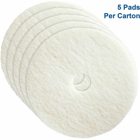 Genuine Joe Polishing Floor Pad - 20’’ Diameter x 1’’ Thickness - 175 rpm to 350 Speed Supported - Machines &