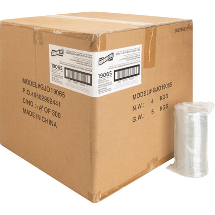 Genuine Joe Portion Cup Lid - 2.9’’ Diameter - Clear - 50/Bag - Food Storage