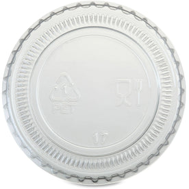 Genuine Joe Portion Cup Lid - Clear Transparent - 50/Bag 50/Carton - Food Storage