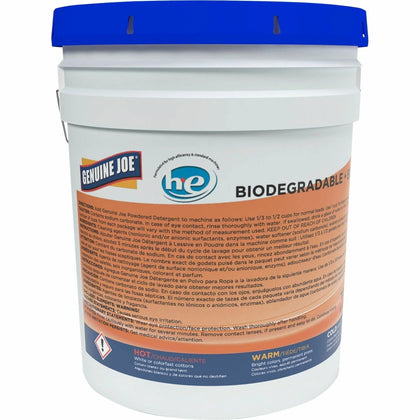 Genuine Joe Powdered Laundry Detergent: 40 lb Pail - Linen Scent - Eco-Friendly & Non-Toxic - Cleaning Supplies