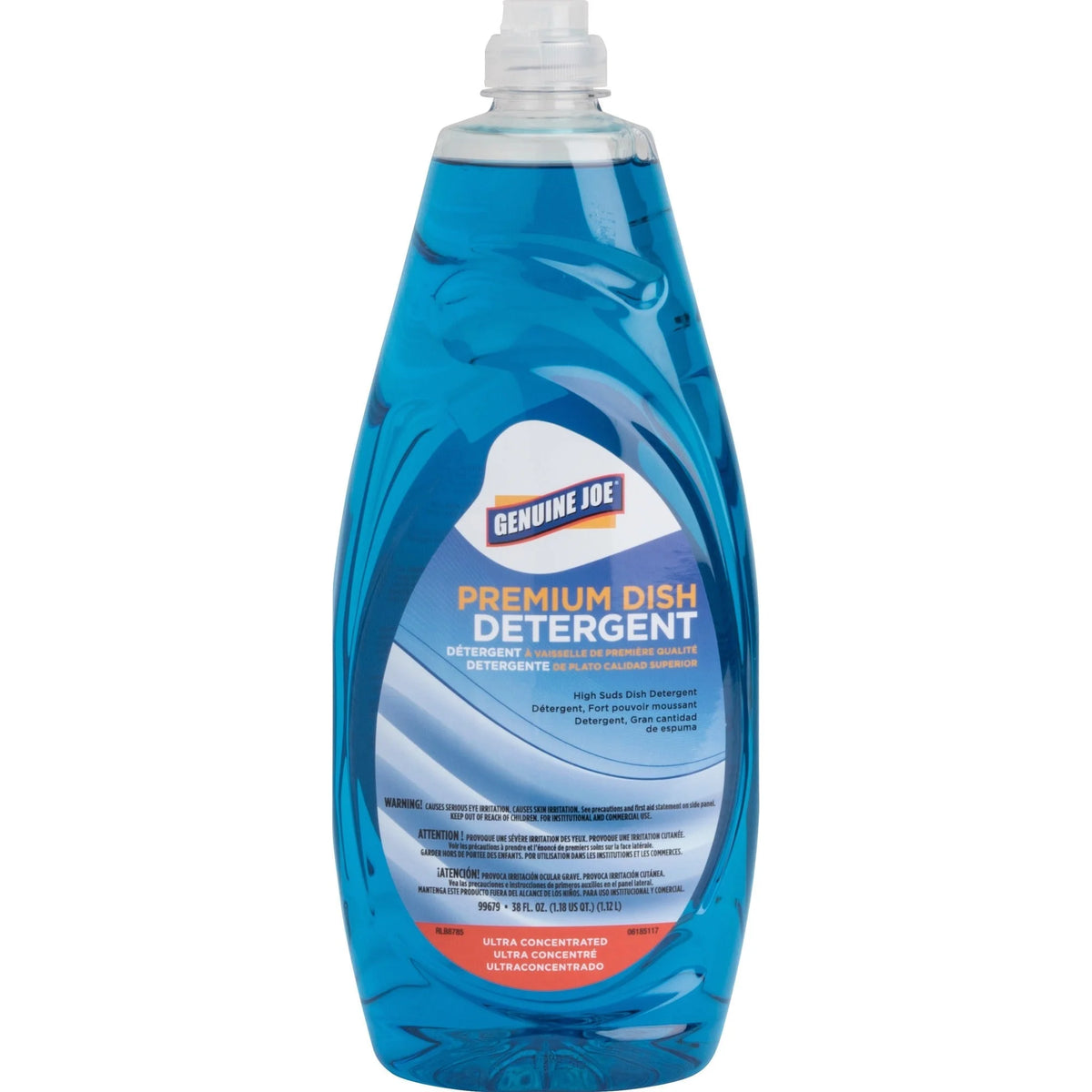 Genuine Joe Premium Dish Detergent: Concentrated Grease Remover - Dish/Dishwasher Detergents