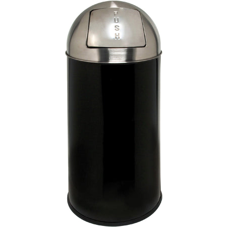 Genuine Joe Push Open Round Top Receptacle - 2000