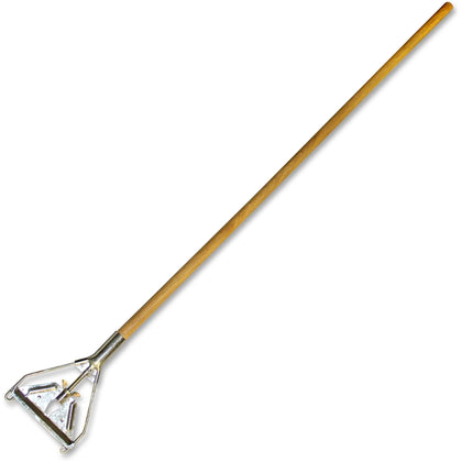 Genuine Joe Quick Change Mop Handle - Natural Wood - 1 Each - Poles & Handles