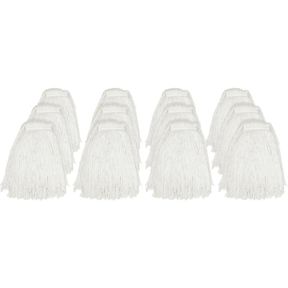 Genuine Joe Rayon Cut End Mophead - 12/ Carton - Mops & Refills