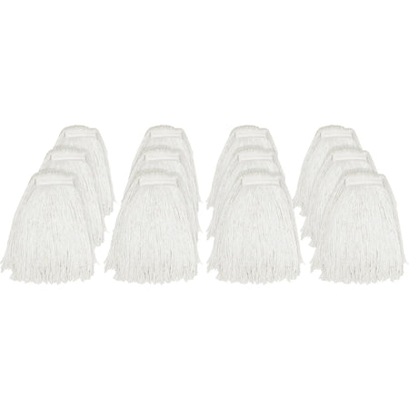 Genuine Joe Rayon Cut End Mophead - 12/ Carton - Mops & Refills