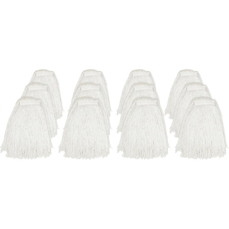 Genuine Joe Rayon Cut End Mophead - 12/ Carton - Mops & Refills