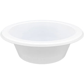 Genuine Joe Reusable Plastic Bowls - White - 125/Pack