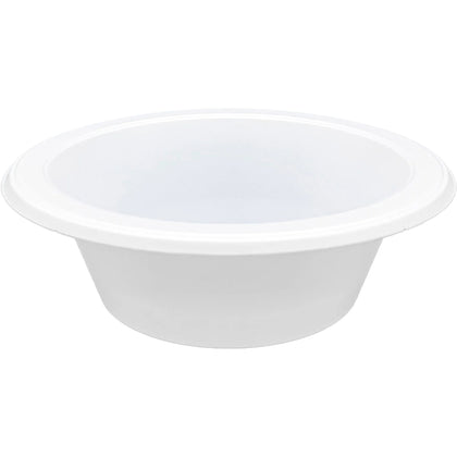 Genuine Joe Reusable Plastic Bowls - White - 125/Pack