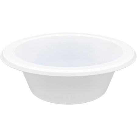 Genuine Joe Reusable Plastic Bowls - White - 125/Pack