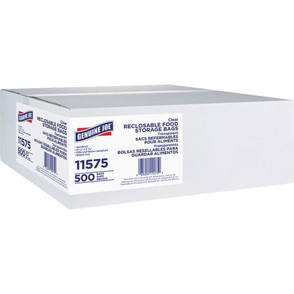 Genuine Joe Sandwich Size Food Storage Bags - 500/Box - 12/Carton