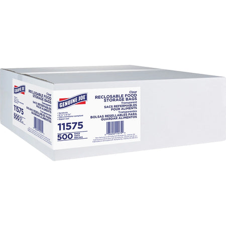 Genuine Joe Sandwich Size Food Storage Bags - 500/Box