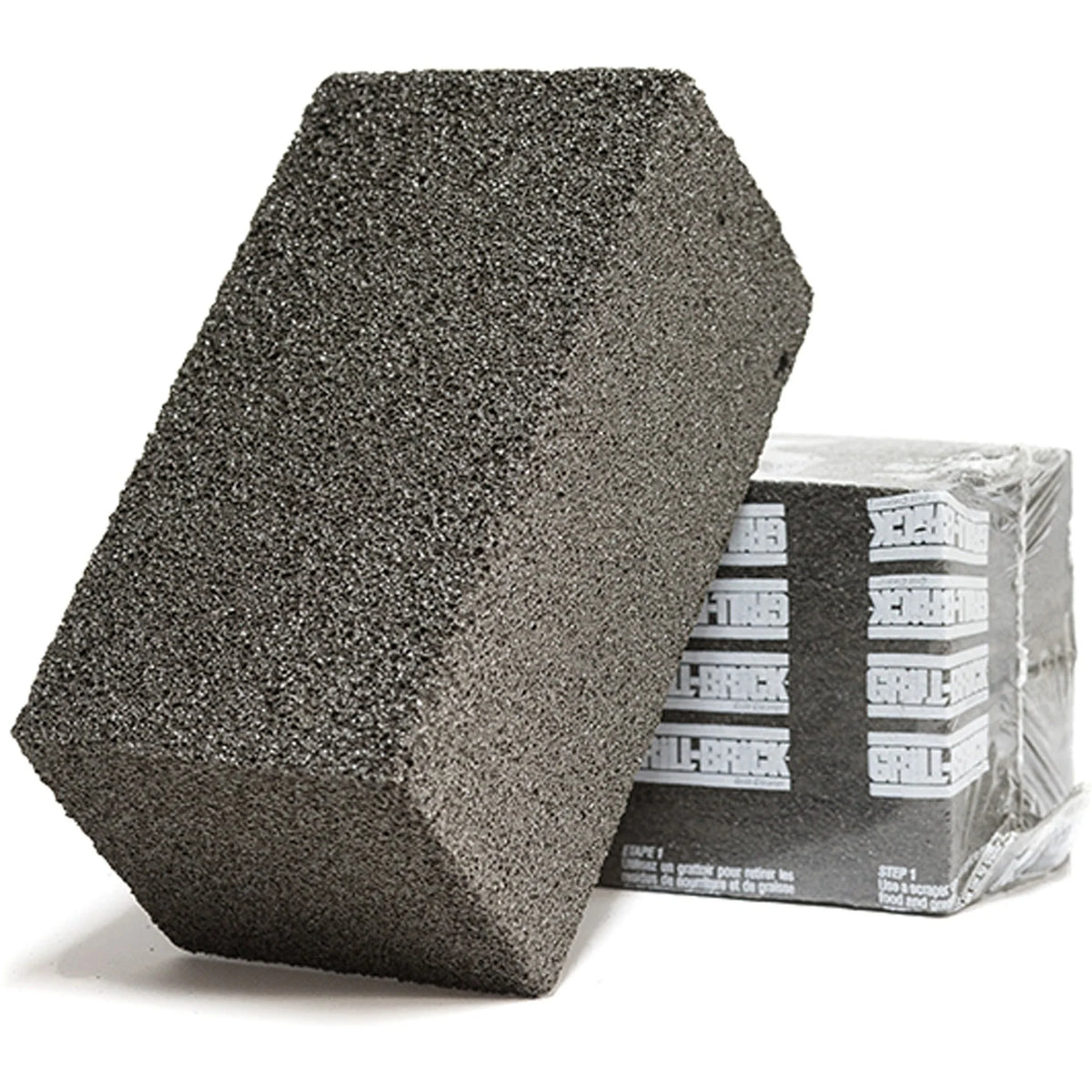 Genuine Joe Scrubble Griddle Brick: Reusable Black Cleaning Tool - Scrub Brushes