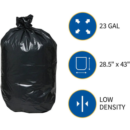 Genuine Joe Slim Jim 23-Gallon Can Liners - Medium Size - 112/Pallet - Trash Bags &