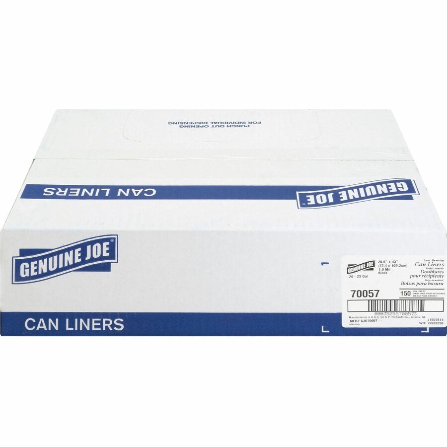 Genuine Joe Slim Jim 23-gallon Can Liners - Front