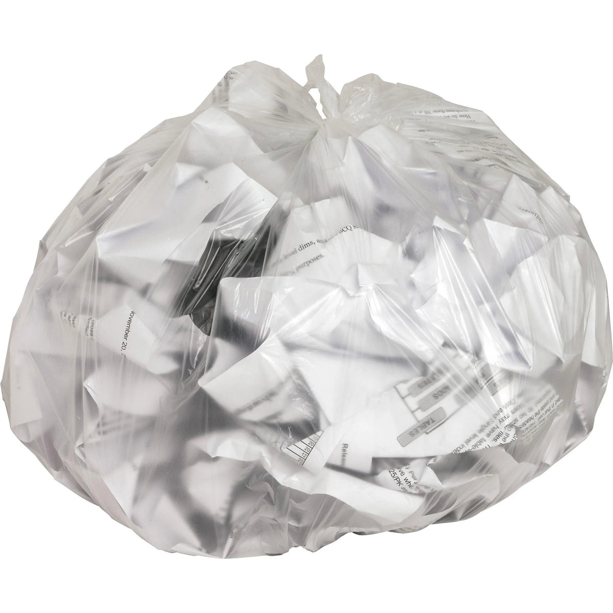 Genuine Joe Small High-Density Can Liners - 10 gal - Clear Resin - Office & Industrial - 50/Roll - Trash Bags