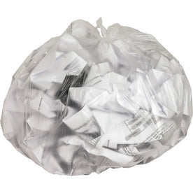 Genuine Joe Small High-Density Can Liners - 10 gal - Clear Resin - Office & Industrial - 50/Roll - Trash Bags