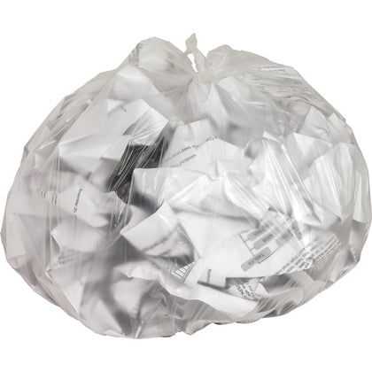 Genuine Joe Small High-Density Can Liners - 10 gal - Clear Resin - Office & Industrial - 50/Roll - Trash Bags