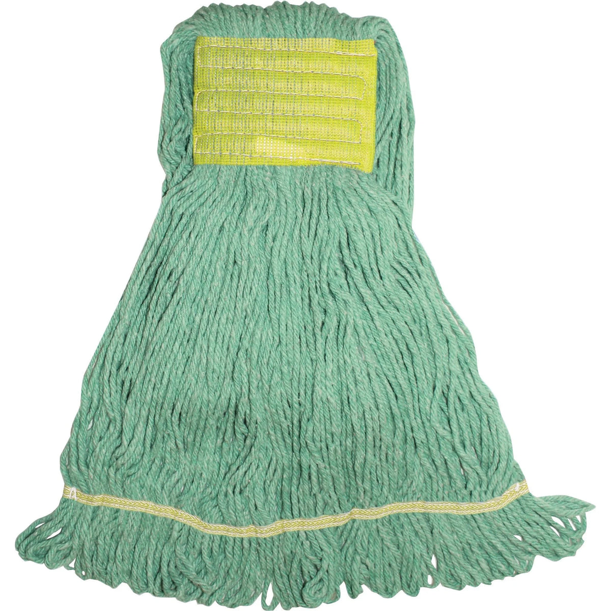 Genuine Joe Small Mophead - Durable Loop-Ends - Green Tint - Mops & Refills