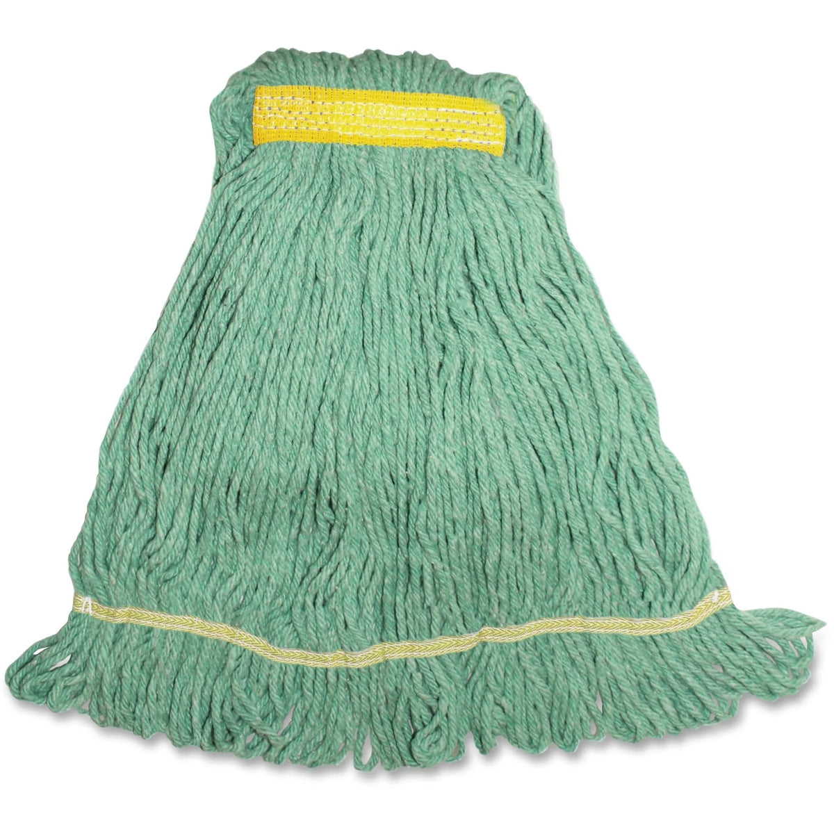 Genuine Joe Small Mophead: Durable Synthetic Blend Green 12 oz - Mops & Refills