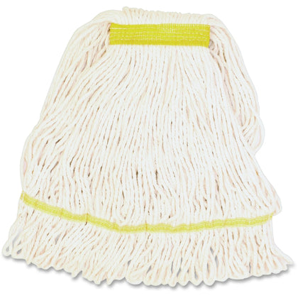 Genuine Joe Small Mophead - Rayon & Cotton Fiber - 1 Each - Mops Refills
