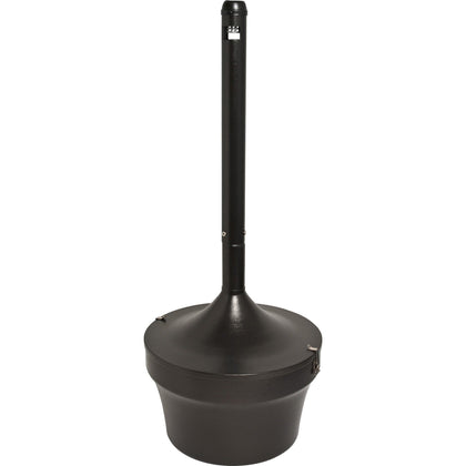 Genuine Joe Smoking Receptacle: 4.25 Gal Fire-Safe Weather Resistant - Durable Galvanized Steel - Receptacles