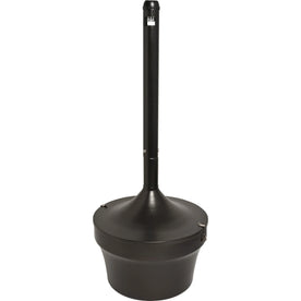 Genuine Joe Smoking Receptacle: 4.25 Gal Fire-Safe Weather Resistant - Durable Galvanized Steel - Receptacles