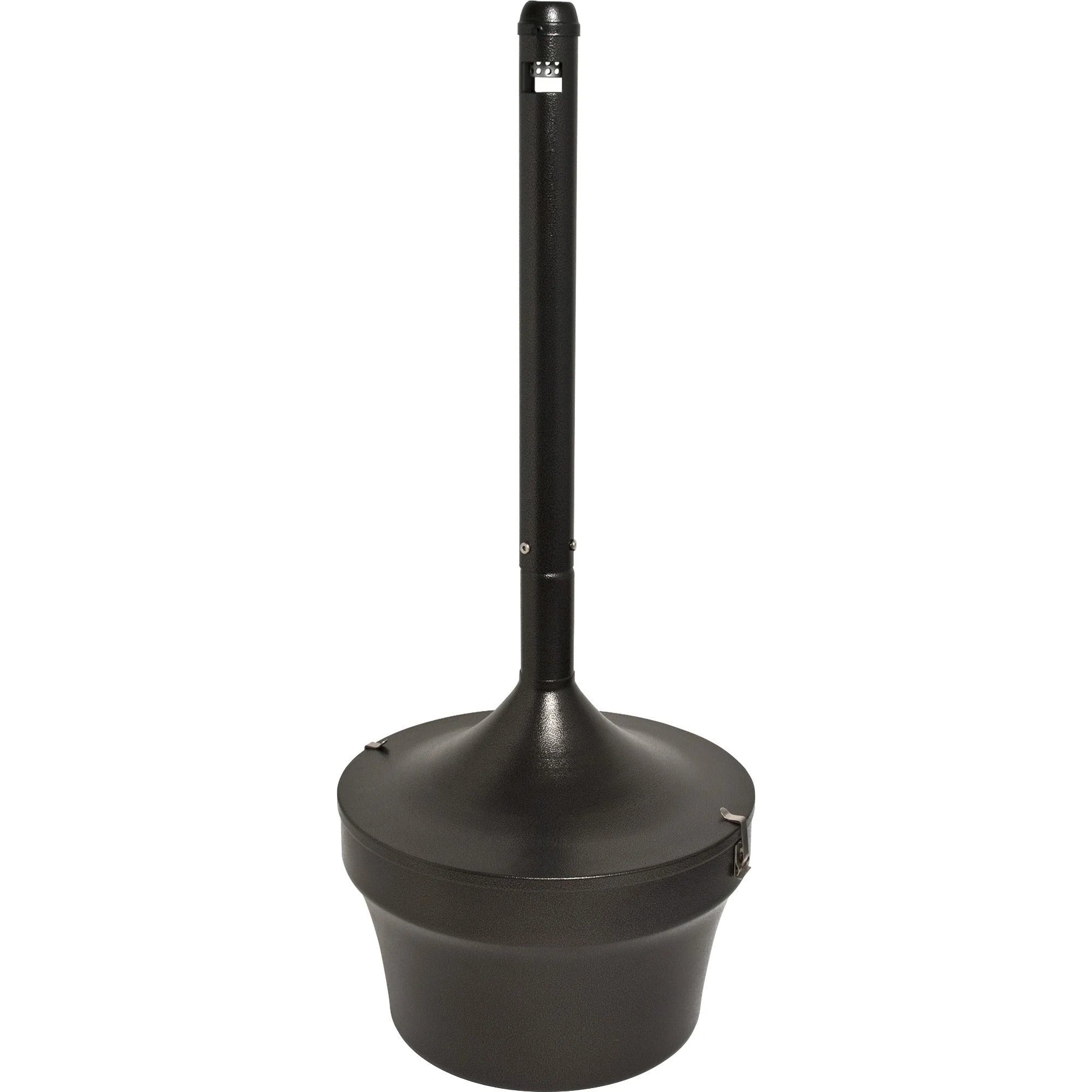Genuine Joe Smoking Receptacle: 4.25 Gal Fire-Safe Weather Resistant - Durable Galvanized Steel - Receptacles