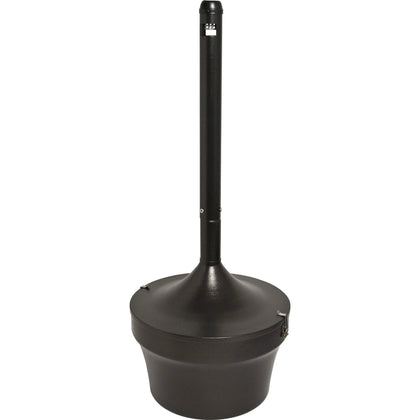Genuine Joe Smoking Receptacle: 4.25 Gal Fire-Safe Weather Resistant - Durable Galvanized Steel - Receptacles