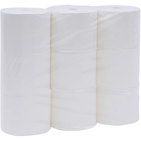 Genuine Joe Solutions Double Capacity Bath Tissue - 2 Ply - 1000 Sheets/Roll - 0.71’’ Core - White - Virgin Fiber - 36