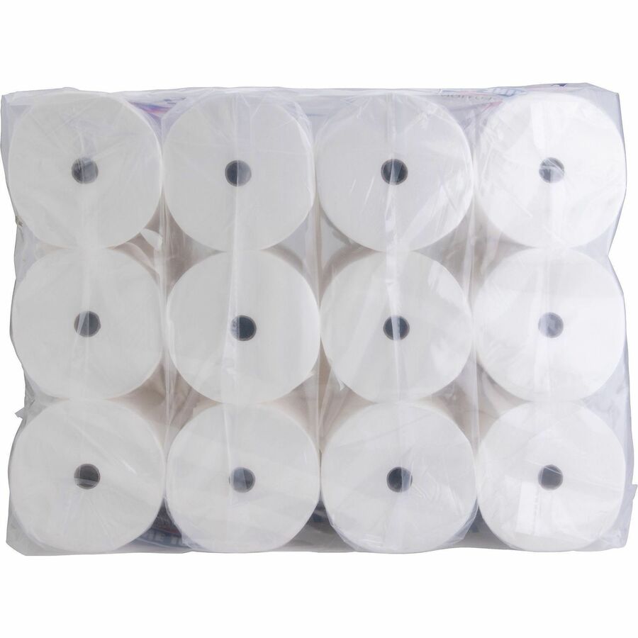Genuine Joe Solutions Double Capacity Bath Tissue - 2 Ply - 1000 Sheets/Roll - WhitePack - 36/Pack - 56 / Pallet