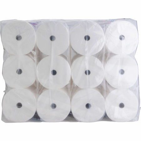 Genuine Joe Solutions Double Capacity Bath Tissue - 2 Ply - 1000 Sheets/Roll - WhitePack - 36/Pack - 56 / Pallet
