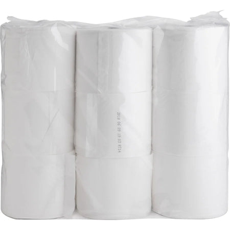 Genuine Joe Solutions Double Capacity Bath Tissue - 2 Ply - 1000 Sheets/Roll - 0.71’’ Core - White - Virgin Fiber - 36