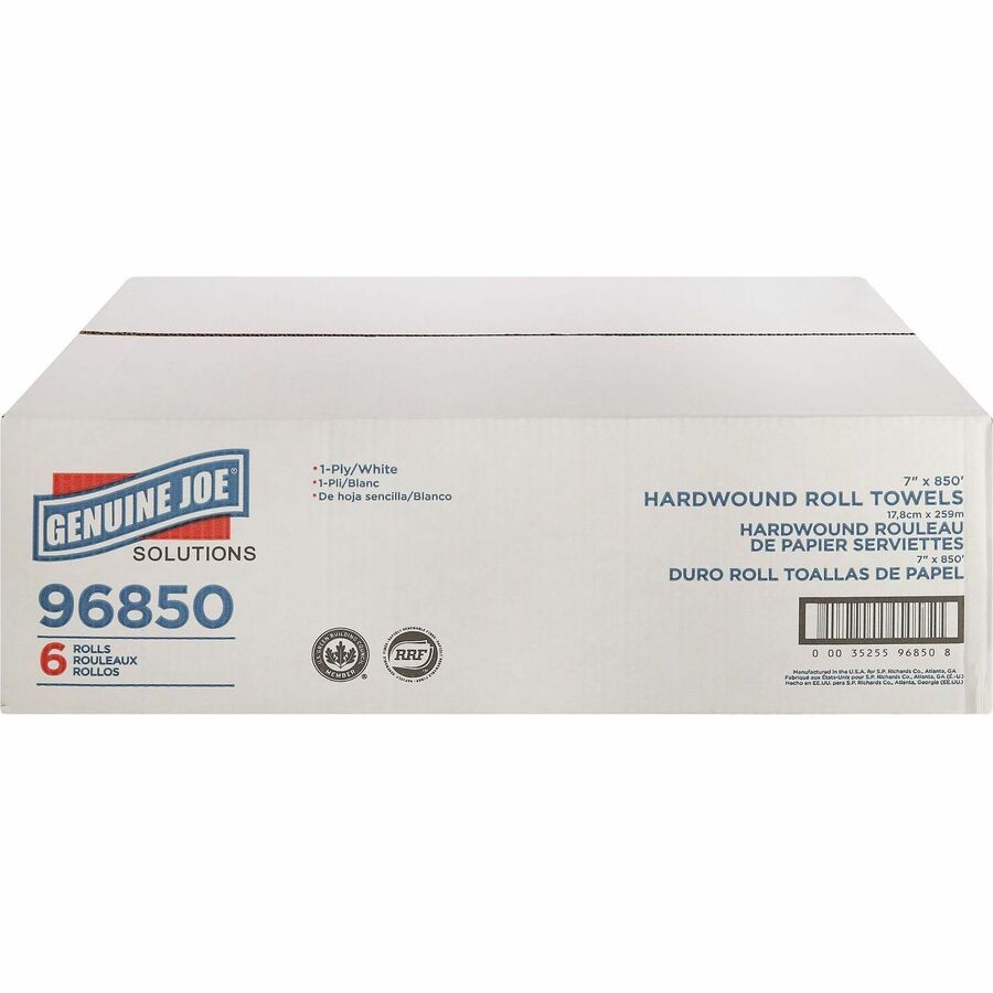 Genuine Joe Solutions Hardwound Paper Towels - Front