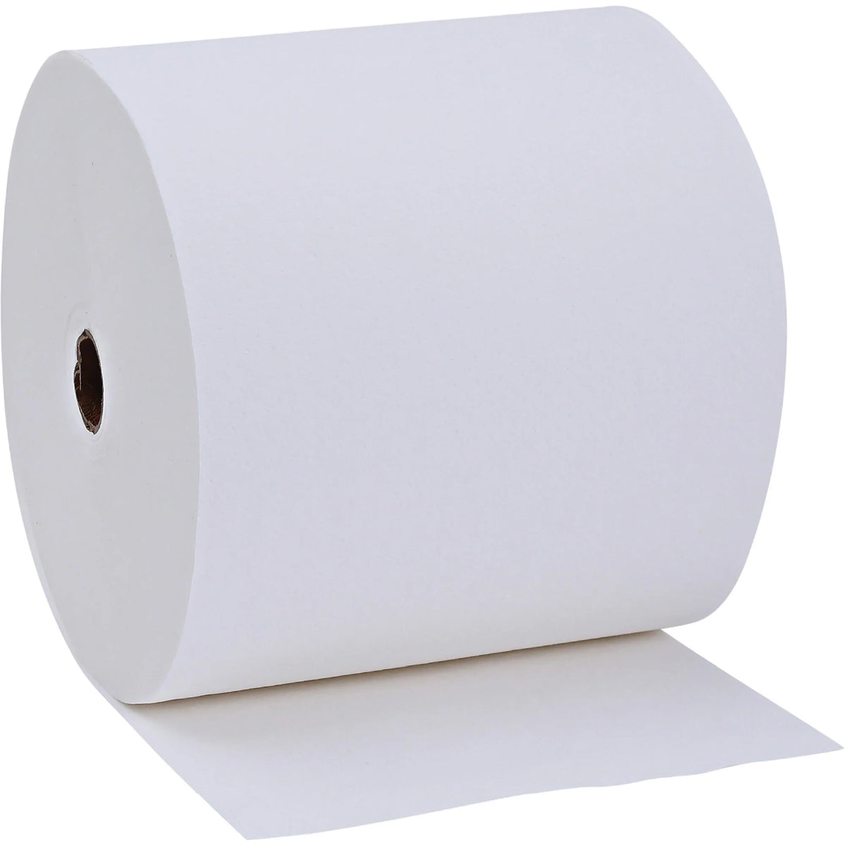 Genuine Joe Solutions Hardwound Towels - 1 Ply 600 ft - White - 6/Carton - Paper
