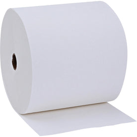 Genuine Joe Solutions Hardwound Towels - 1 Ply 600 ft - White - 6/Carton - Paper