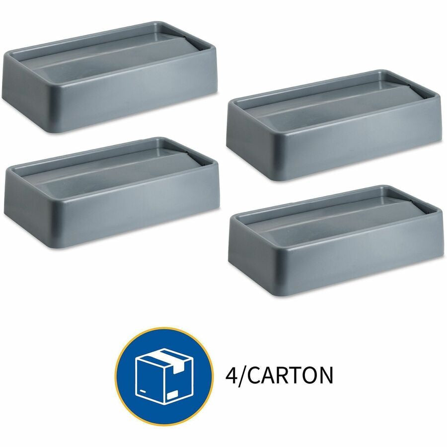 Genuine Joe Space-Saving Container Swing Lid - Alternate-Image3
