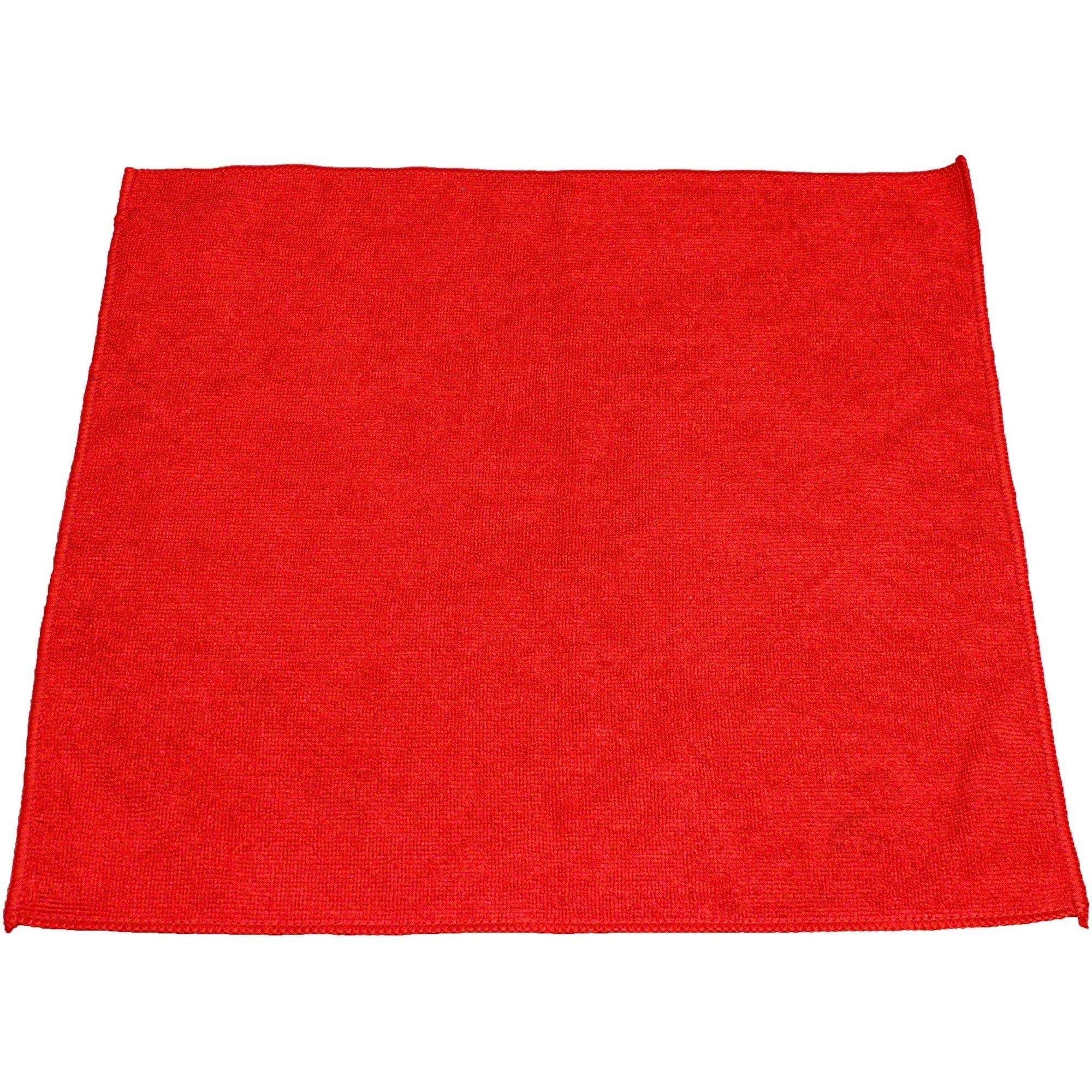 Genuine Joe Standard Terry Cloth Red 12 / Pack General Purpose MicroFiber (GJO18320) - Sponges Cleaning Pads & Wipers