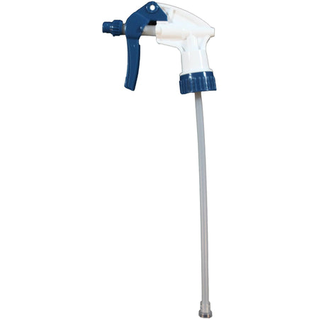 Genuine Joe Standard Trigger Sprayer - 7.25’’ - Blue & White - 24/Carton - Dispensing Accessories
