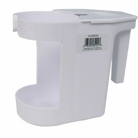 Genuine Joe Toilet Bowl Mop Caddy - White - 12 / Carton - Brushes