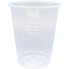 Genuine Joe Transparent Beverage Cups - 12 oz Clear Plastic - Cold Drink - 100/Pack