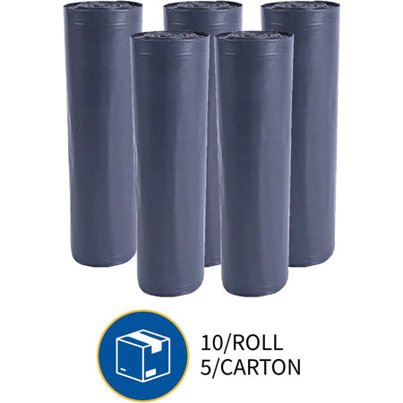Genuine Joe Trash Can Liners: 60 gal Extra Large 1.55 mil Thickness - Bags & Liners