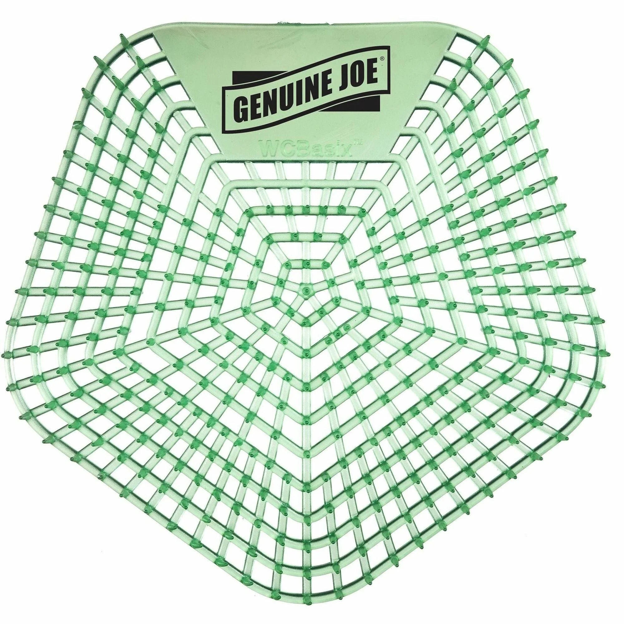 Genuine Joe Urinal Screens: Dual-Sided Design Lasts 30 Days - 10/Carton - Screens / Mats