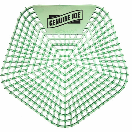 Genuine Joe Urinal Screens: Dual-Sided Design Lasts 30 Days - 10/Carton - Screens / Mats