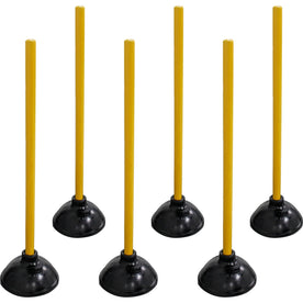 Genuine Joe Value Plus Plunger: 5.75’’ Cup Diameter 23’’ Length - Yellow - Drain Toilet Pipe - Plungers