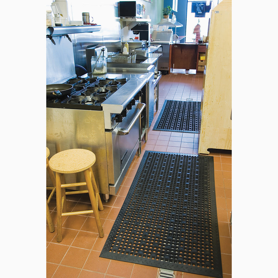 Genuine Joe Versa-Lite Anti-microbial Rubber Mat - Alternate-Image1