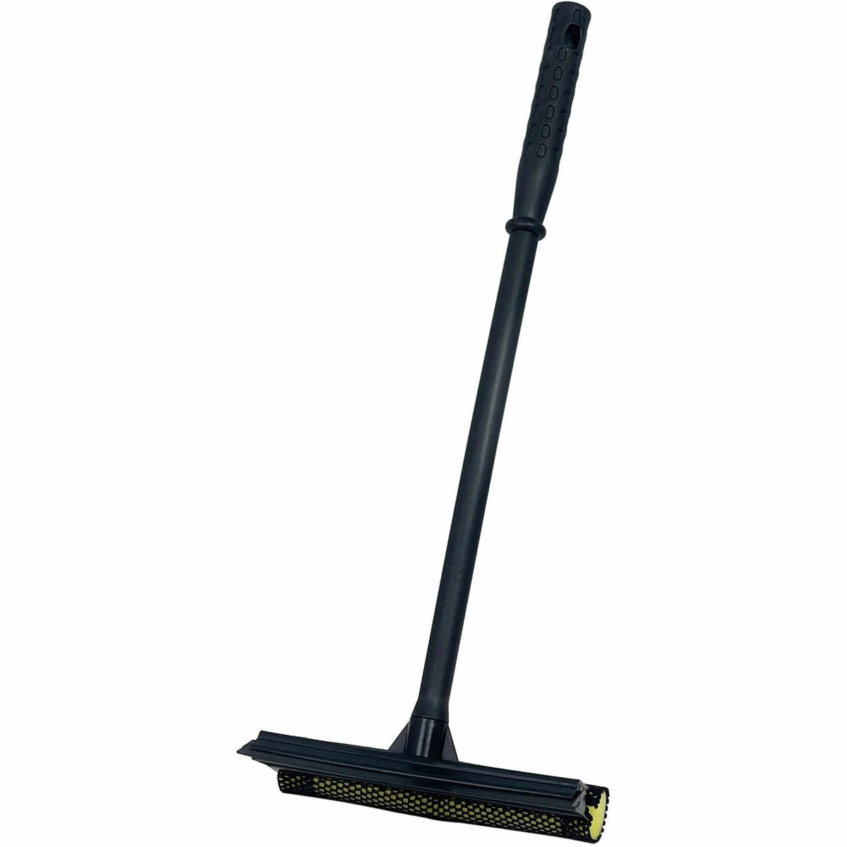 Genuine Joe Window Cleaner/Squeegee Tool - 20’’ Handle Soft Rubber - Black/Yellow - Squeegees / Scrappers